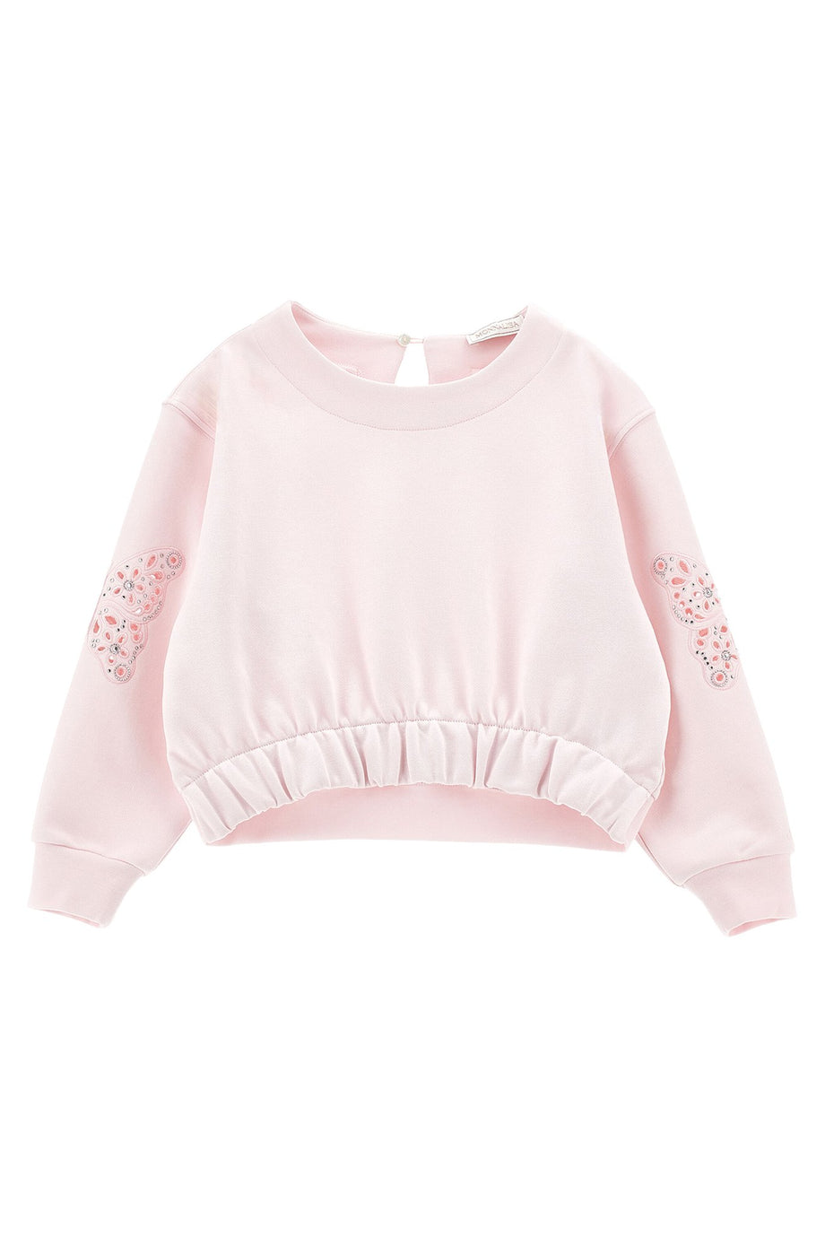 Çocuklar için Kelebek Nakışlı Sweatshirt - Monnalisa