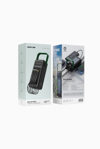 Solar Max 50000mAh Güneş Panelli Powerbank Siyah