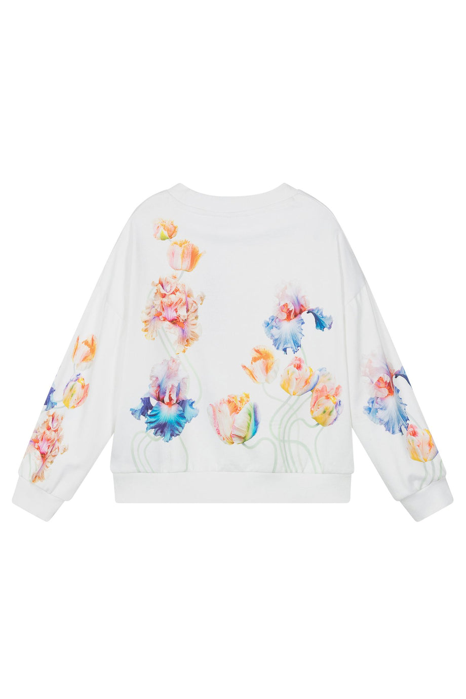 Çocuklar için Maxi Çiçek Desenli Sweatshirt - Çok Renkli