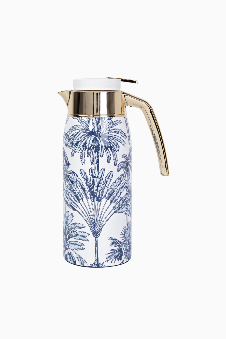 Summer Palm Beyaz 0.75L Paslanmaz Çelik Çift Katmanlı Termos