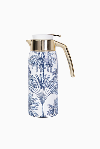Summer Palm Beyaz 0.75L Paslanmaz Çelik Çift Katmanlı Termos