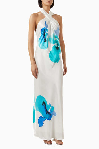 Yewgreen Maxi Elbise Saten Modern Şıklık