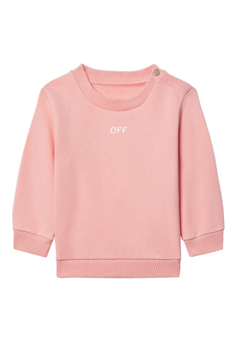Çocuklar için Off Stamp Bisiklet Yaka Sweatshirt