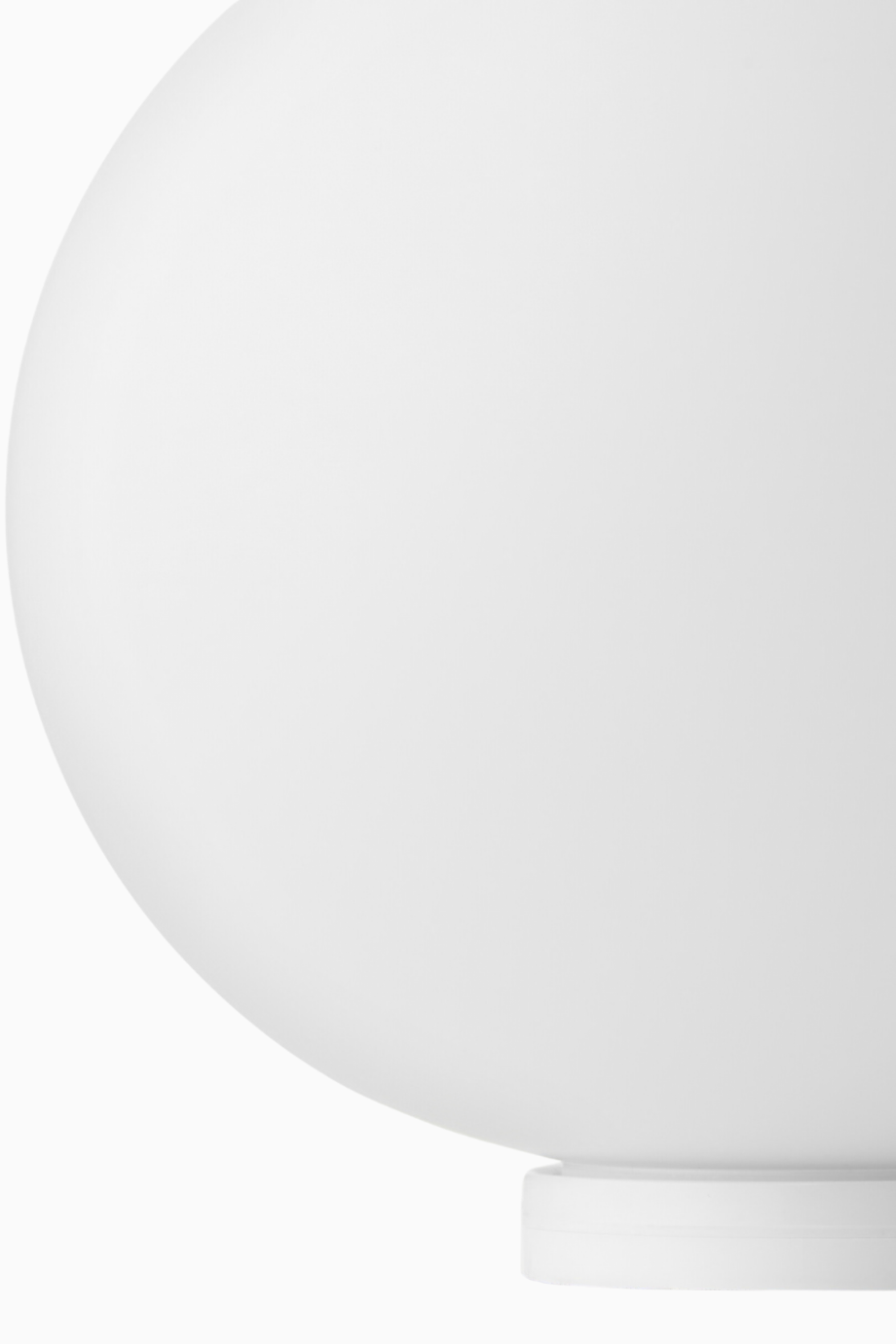 lo-Ball Basic Zero Opal İtalyan Tasarımı El İşçiliği Üfleme Cam Masa Lambası