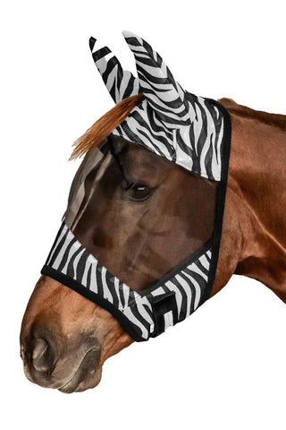 Zebra UV Korumalı At Sinek Maskesi