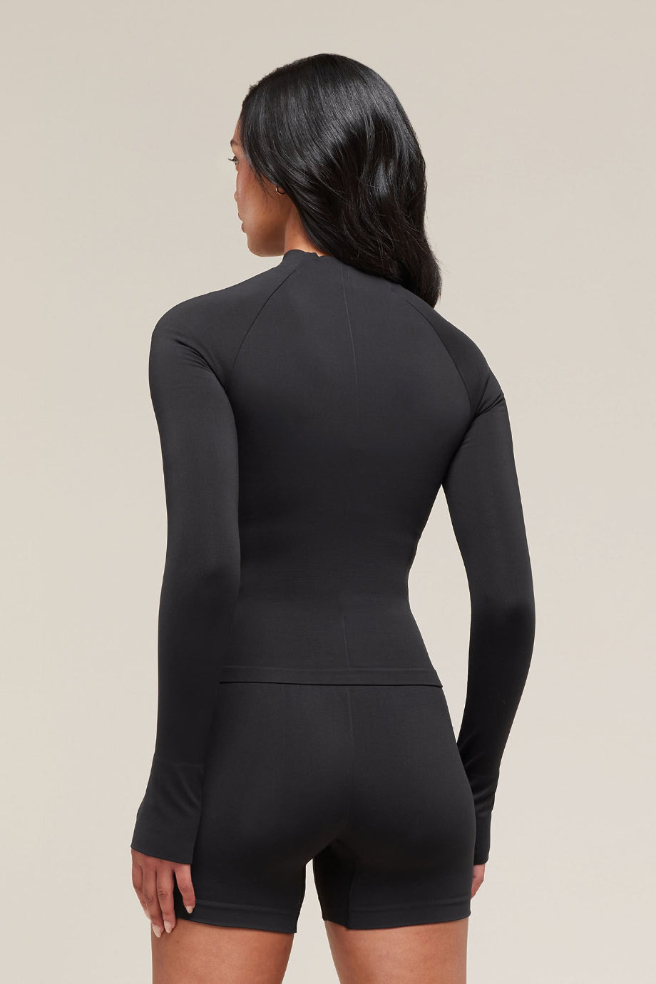 Soft Sculpt Fermuarlı Şekillendirici Kadın Spor Ceket