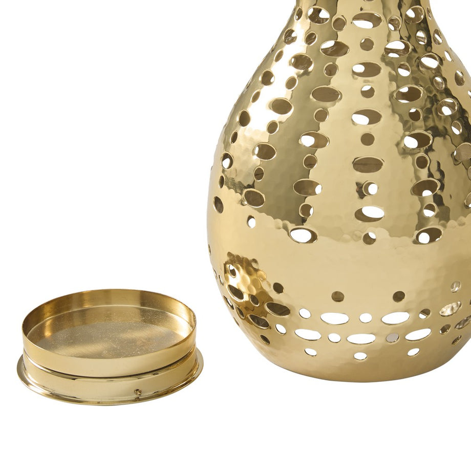 Reya Küçük Fener, Antik Pirinç Kaplamalı Zarif Tasarım