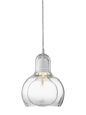 Mega Bulb E27 El Yapımı Cam Sarkıt Lamba,  Sofie Refer İmzalı Tasarım, 60W Max 3m Kumaş Kablo