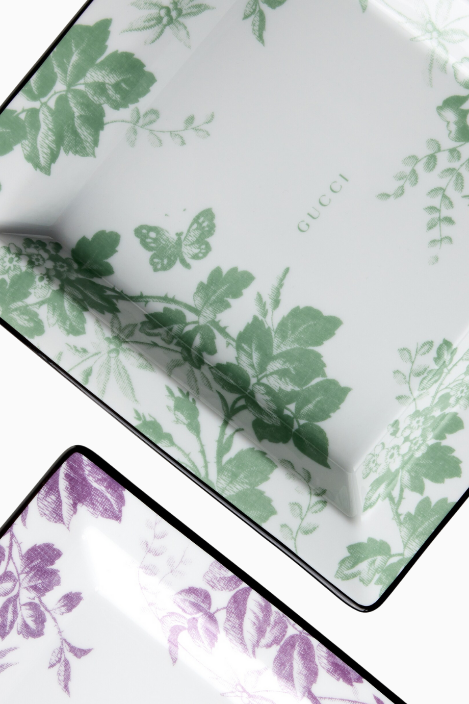Herbarium Porselen Büyük Tepsi, Ginori 1735 İtalyan Tasarım