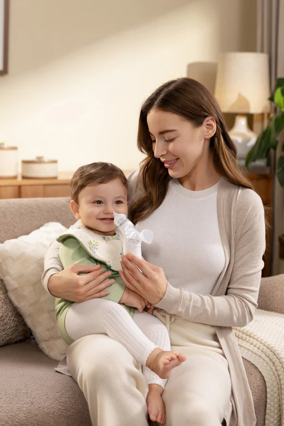 BreezyClear 2-in-1 Elektrikli Bebek Burun Aspiratörü