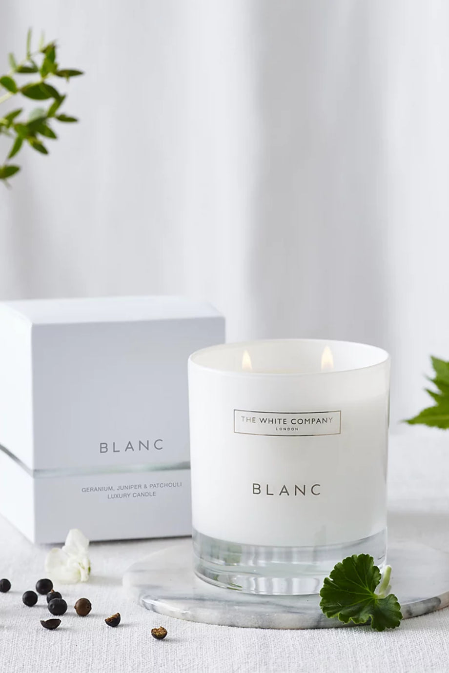 Blanc Çiçeksi İki Fitilli Kokulu Mum 280 g
