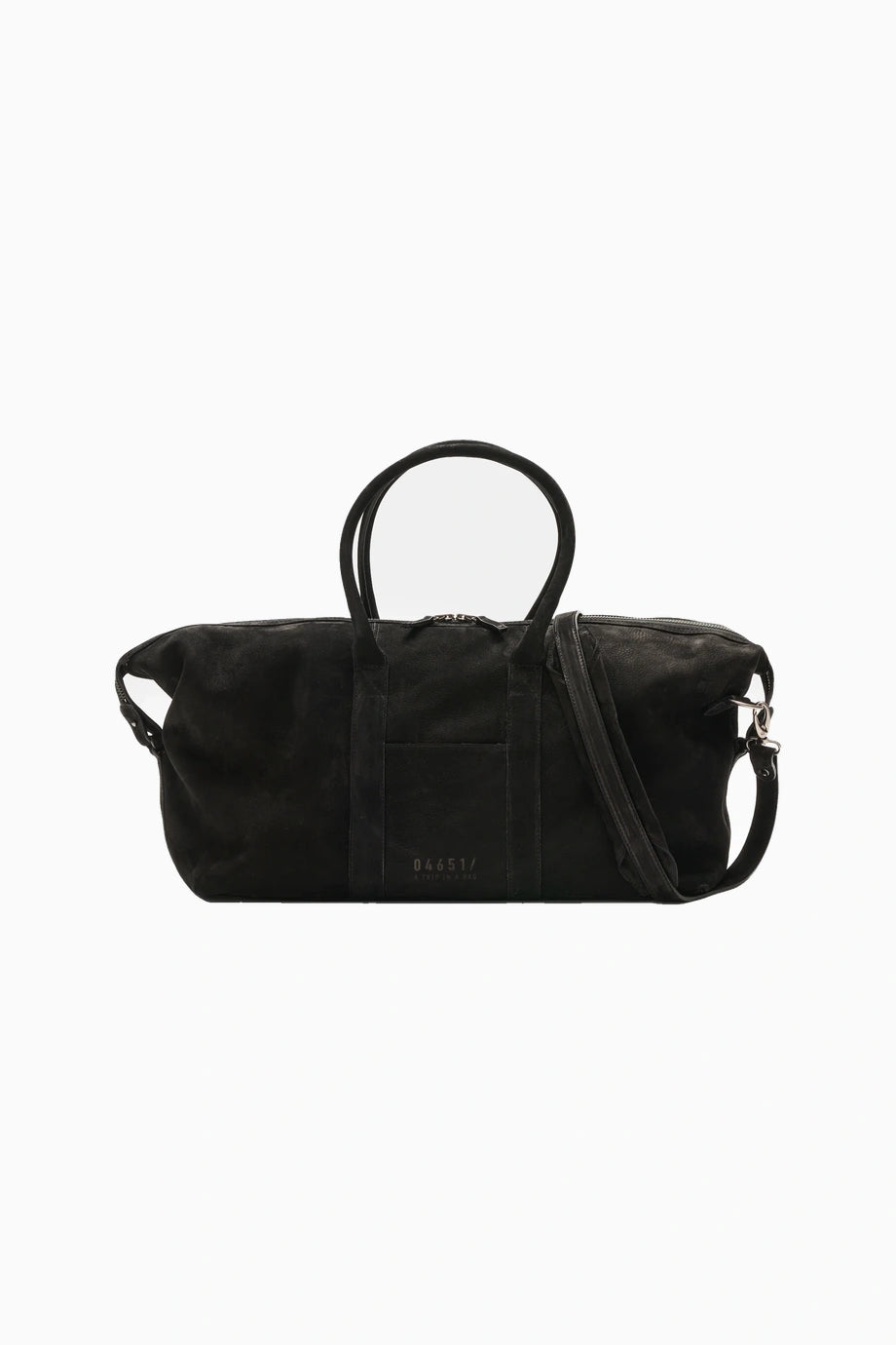 3-Day Bag Siyah Süet Weekender Unisex Seyahat Çantası