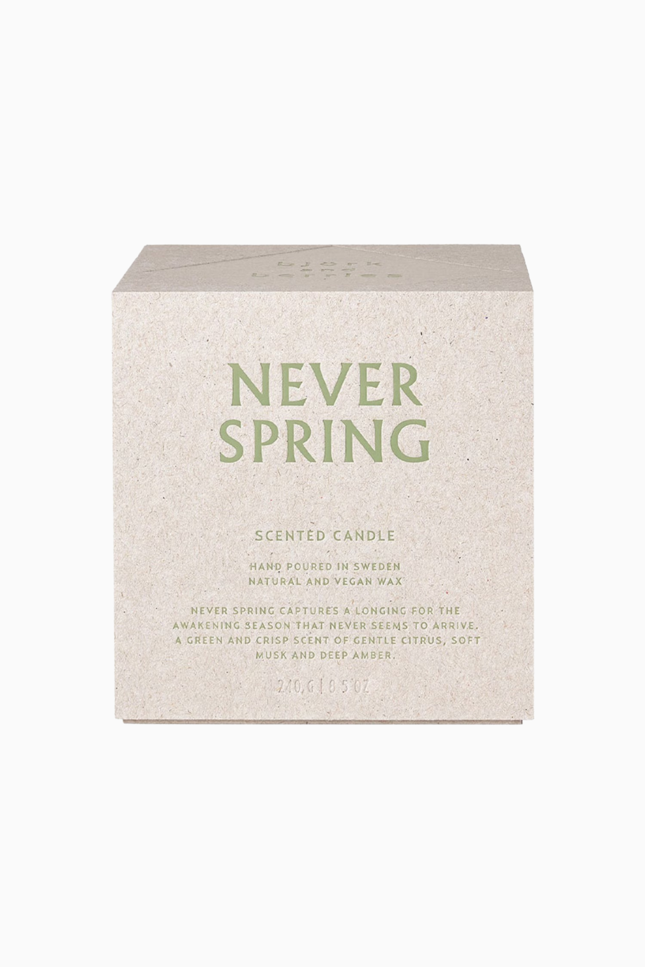 Never Spring Scented Candle, Doğal Bahar Esintili Mum
