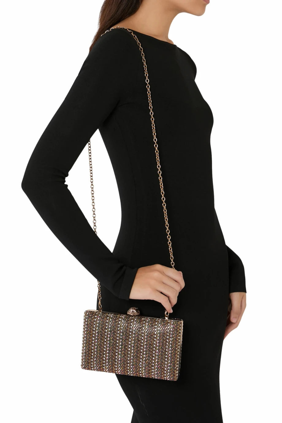 Crystal Kensington Taşlı Lüks Tasarım Kadın Clutch Çanta
