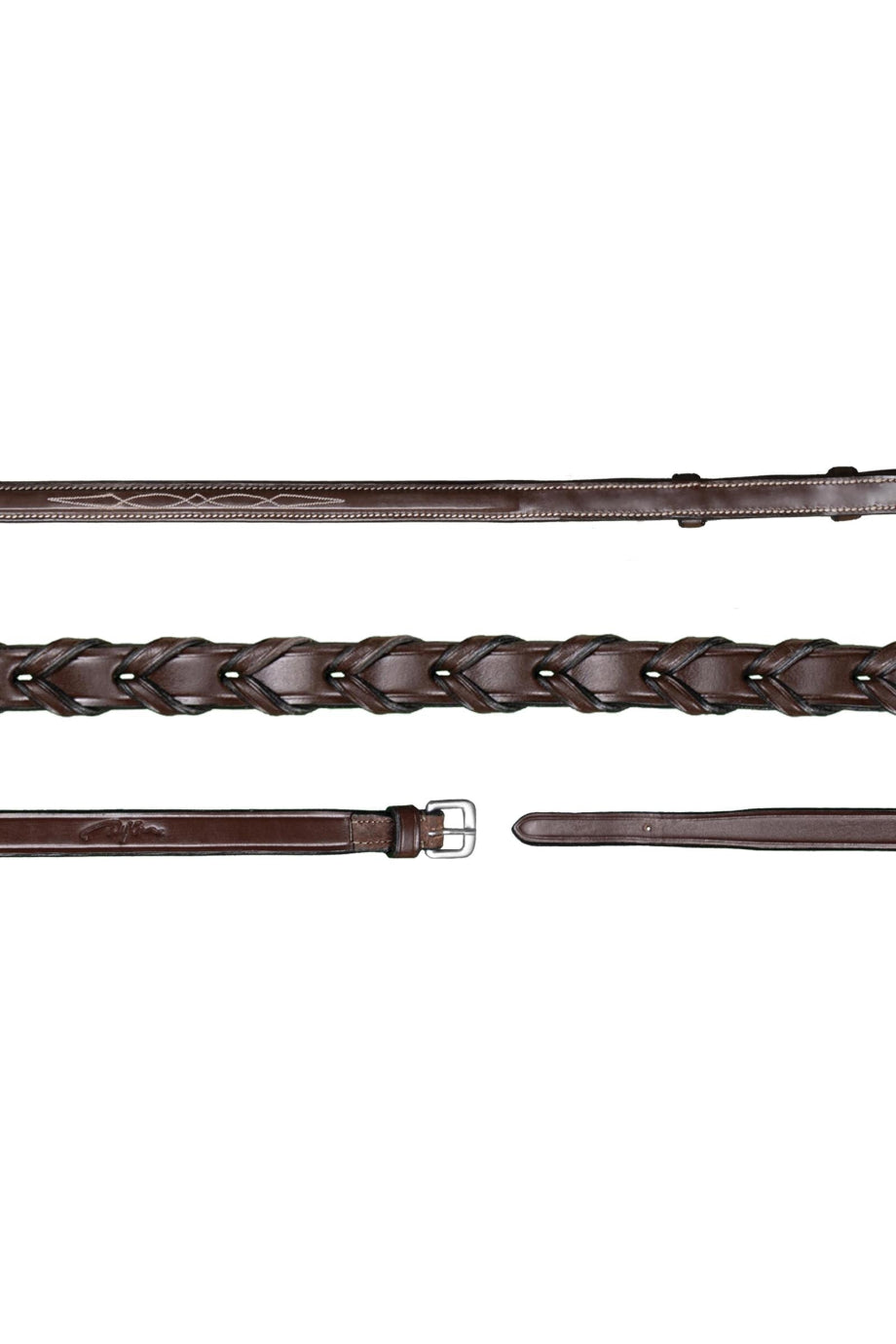 US Collection Örgü Premium Deri At Dizgini 16 mm
