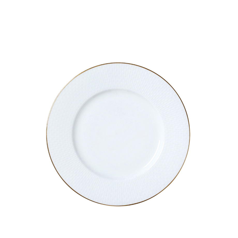Altın Süslemeli Porselen Yemek Tabağı