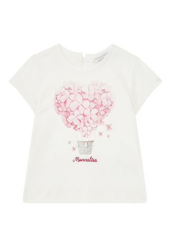 Çocuklar için Baskılı Pamuklu Jersey T-Shirt
