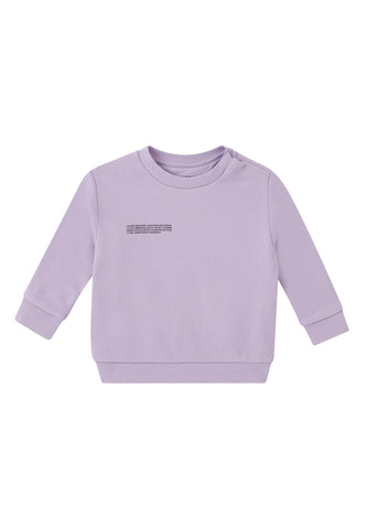 Çocuk Organik Pamuklu Sweatshirt - Açık/Pastel Mor