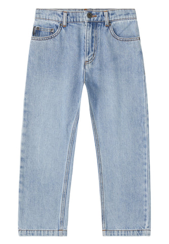 Çocuklar için Upside Down Kot Düz Pantolon - Denim