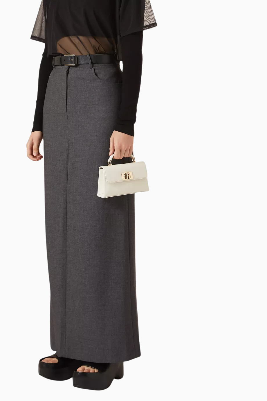 1927 Mini Deri Crossbody Bag, Şık Zincir Askılı ve Top Handle Çanta