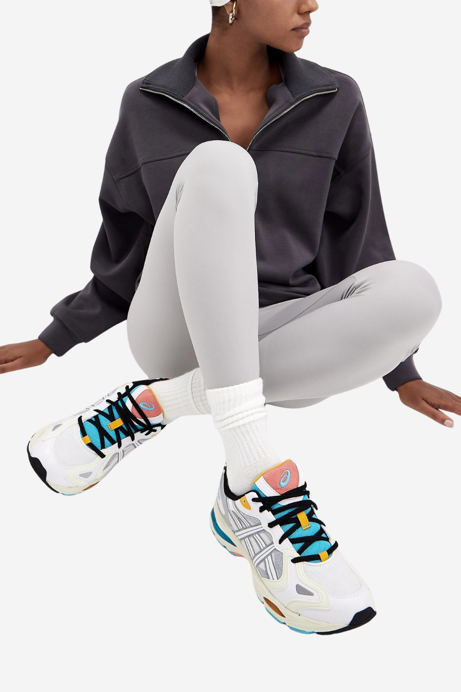 GEL-K1011 Beyaz Retro Koşu Sneaker
