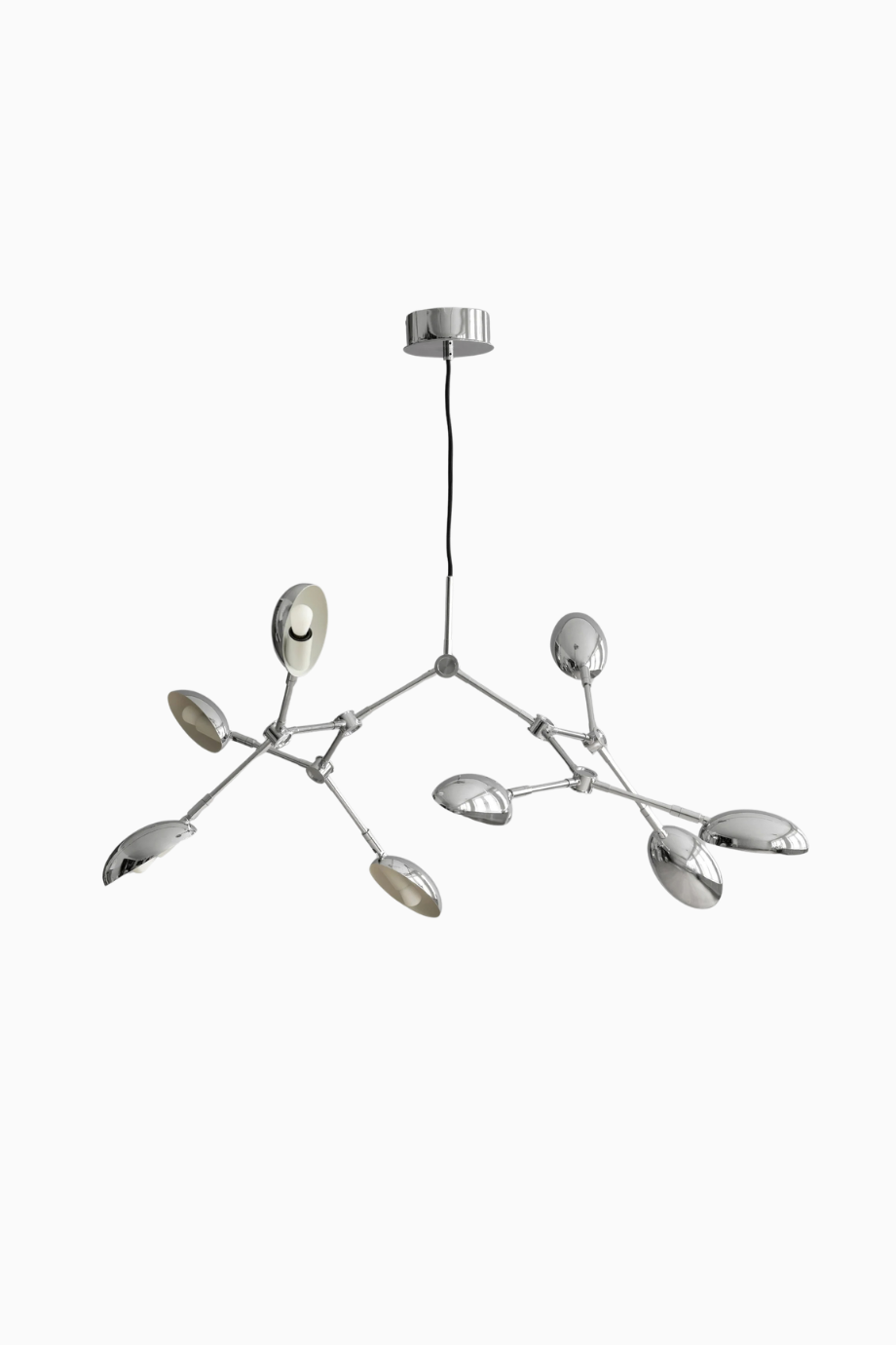 Drop Chandelier Mini Chrome Modern Heykelsi Dekoratif Avize