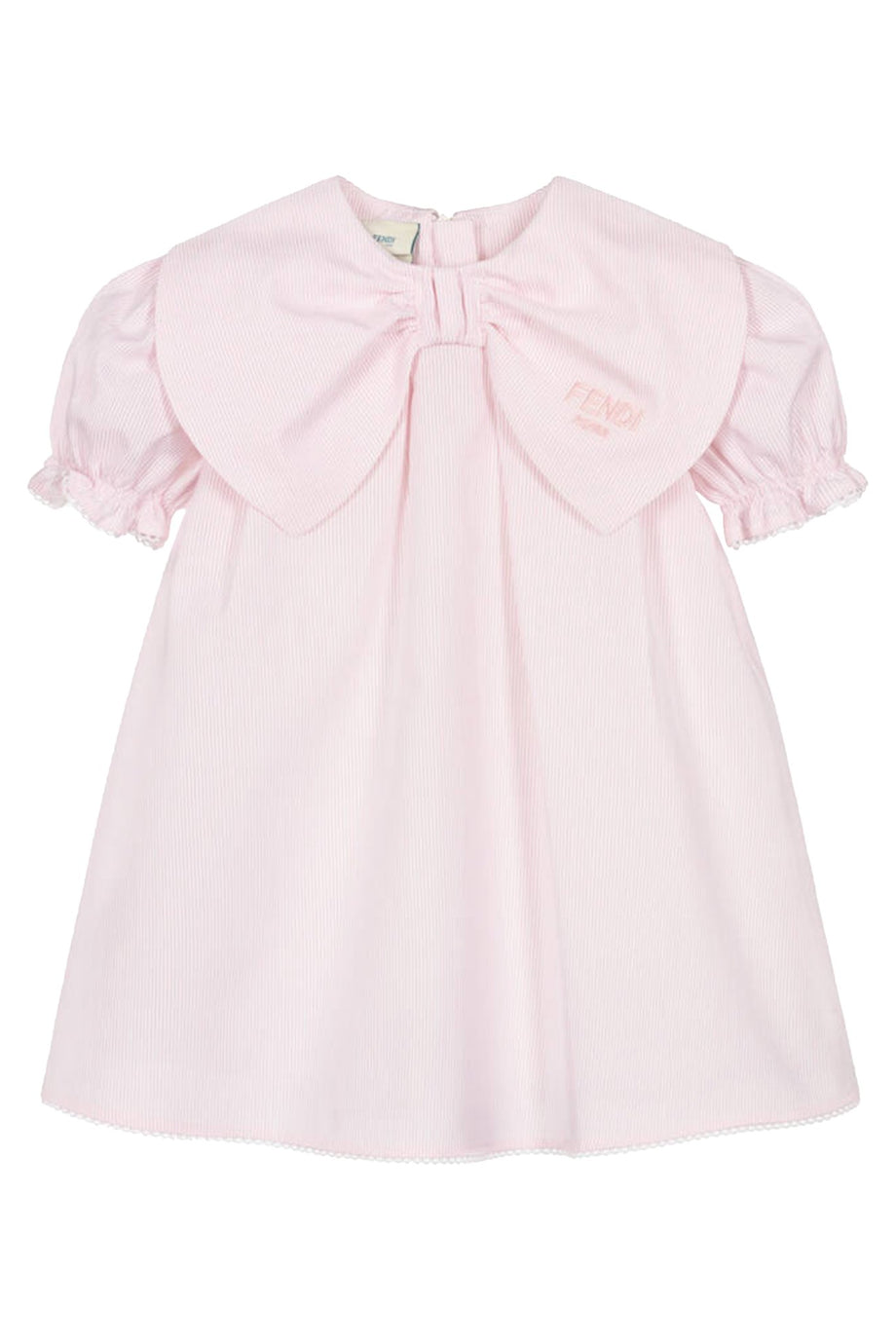 Çocuk Pamuklu Fiyonk Yaka Elbise