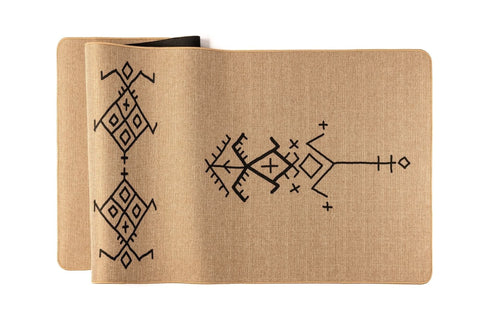 Berber Yogi Jüt Yoga Matı 183x61 cm Doğal Kauçuk Tabanlı, Kaymaz ve Dayanıklı