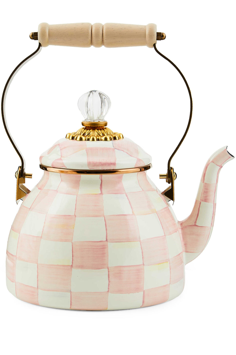 Rosy Check Kettle (1.89L) Zarif ve Dayanıklı Emaye Su Isıtıcısı