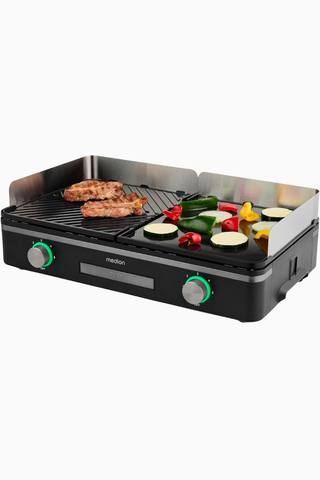 MD12027 Elektrikli Izgara, 2400W, Çift Bölge, Çıkarılabilir Plakalı