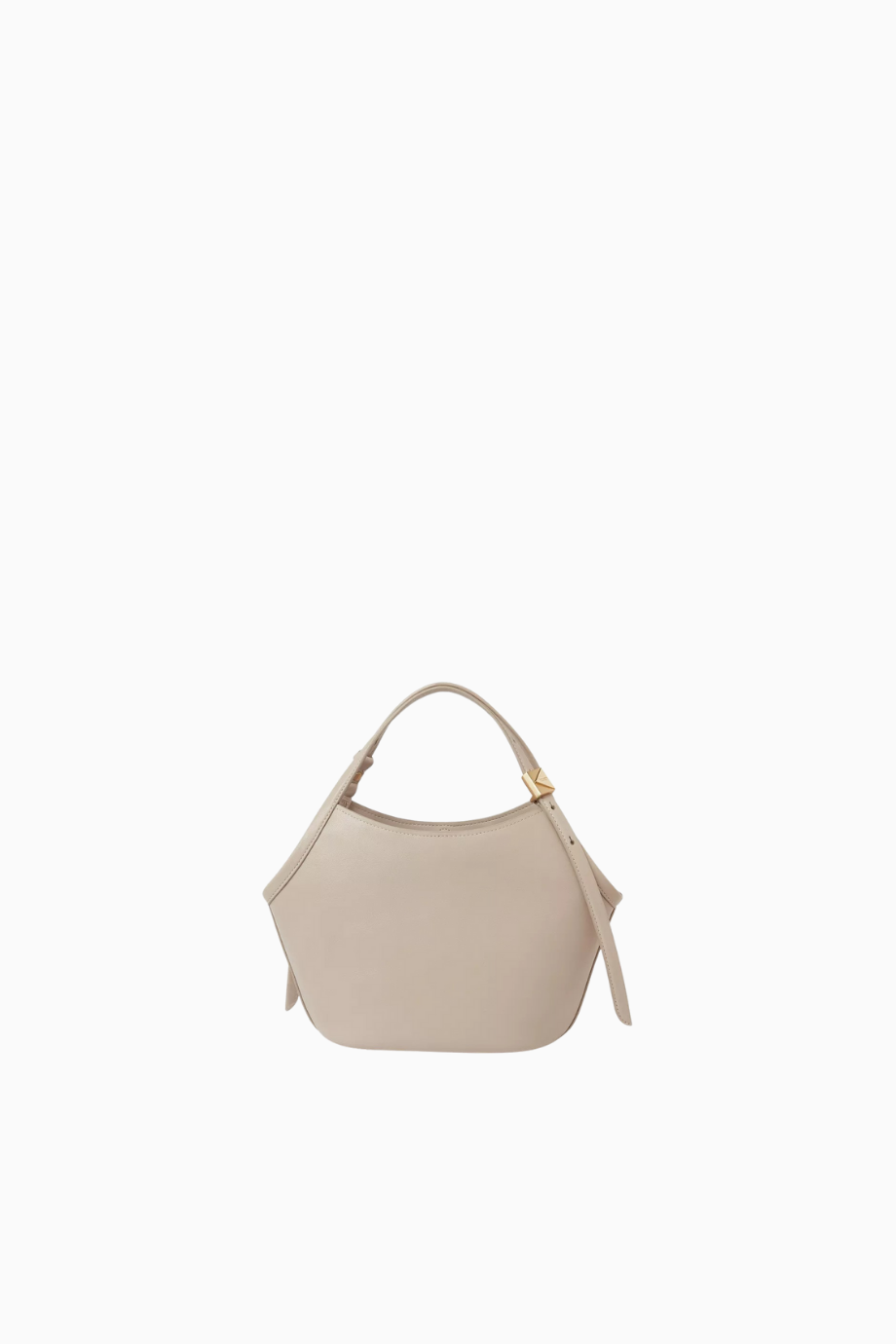 Small Deco Tulip Tote Çanta, İnce Taneli Deri, Lüks ve Zarif Tasarım