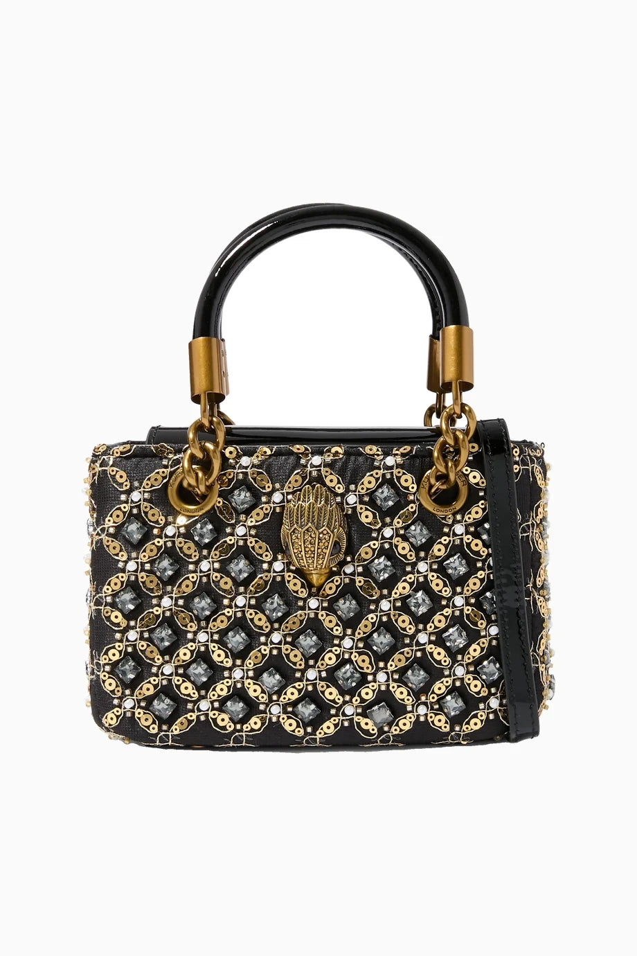 Mini Jewel Kensington Taşlı Zincir Askılı Kadın El ve Omuz Çantası