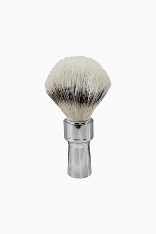 PRIMO Tıraş Fırçası, Parlak Krom, Sentetik Kıllı Tıraş Fırçası