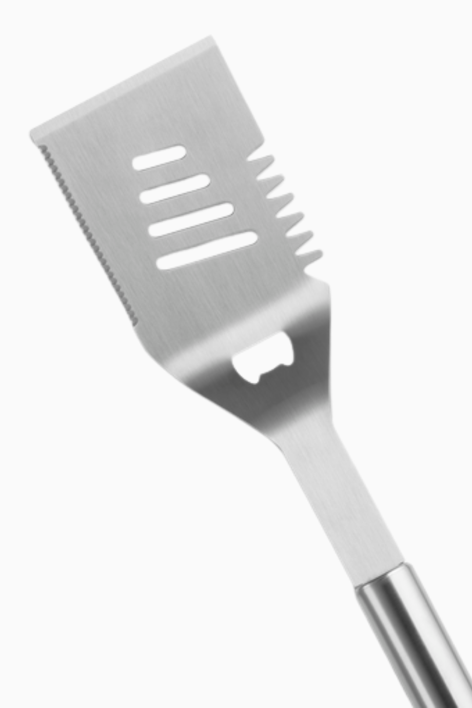 BBQ Paslanmaz Çelik Delikli Izgara Spatulası