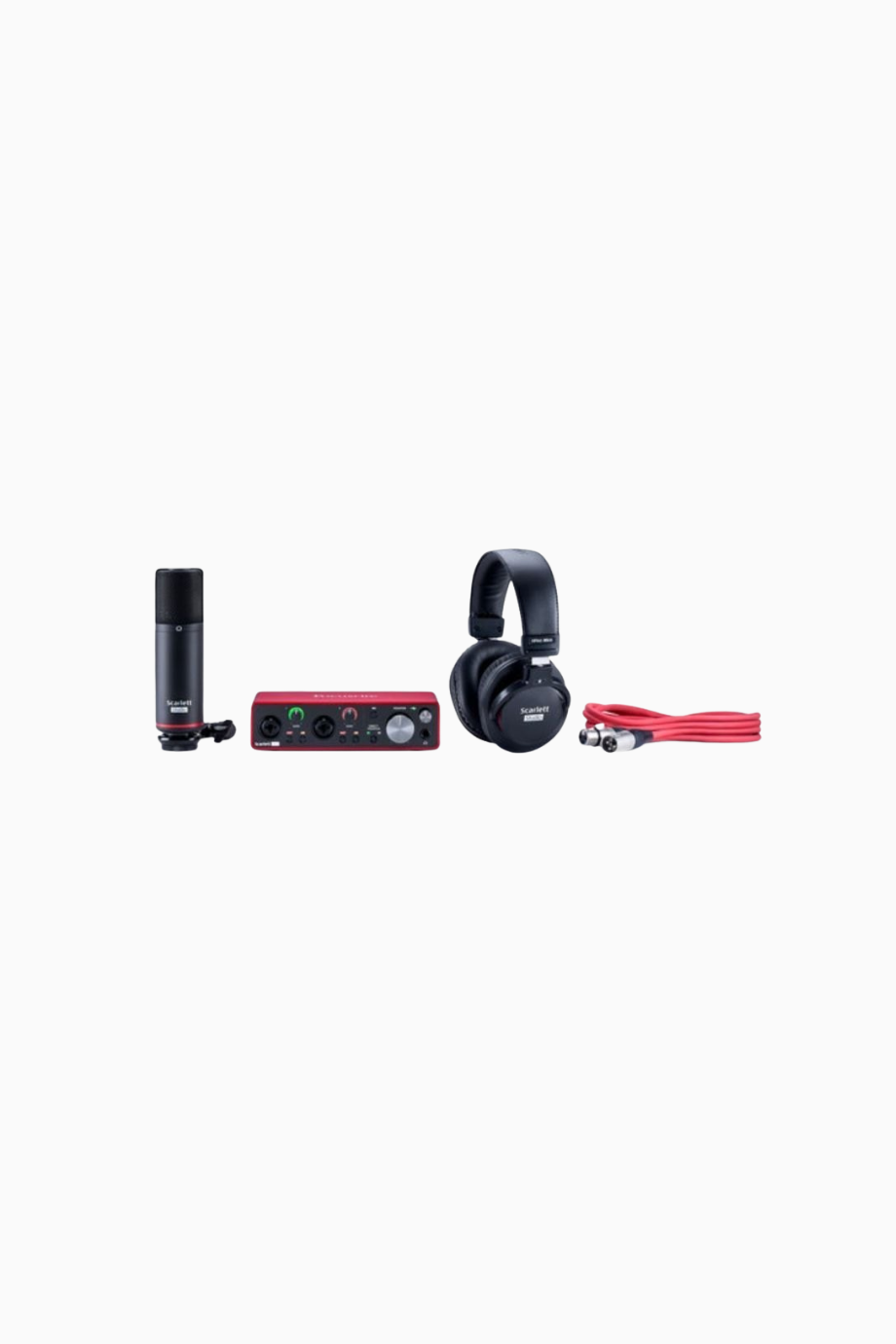 Scarlett 2i2 Studio 3. Nesil Stüdyo Kiti, Mic-Headphones
