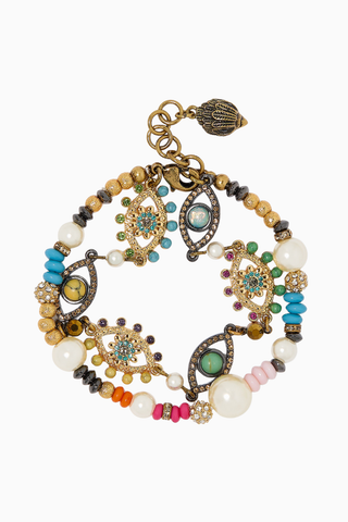 Multi-Strand Eye Bileklik, Pirinç-Kristal