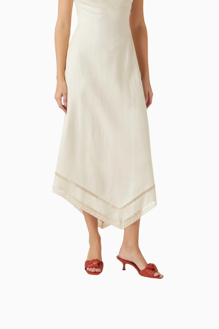 Kareena 60mm Deri Knot Detaylı Mules, Kare Burun ve Zarif Kavisli Topuk