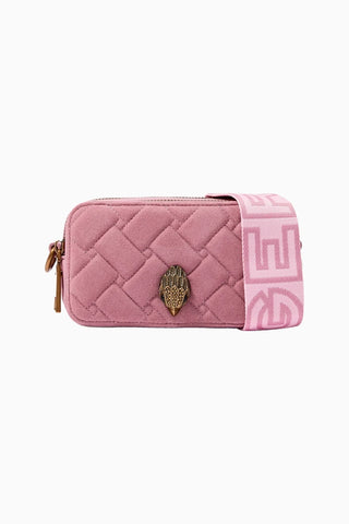 Kensington Small Camera Süet Lüks Tasarım Pembe Kadın Omuz Çantası