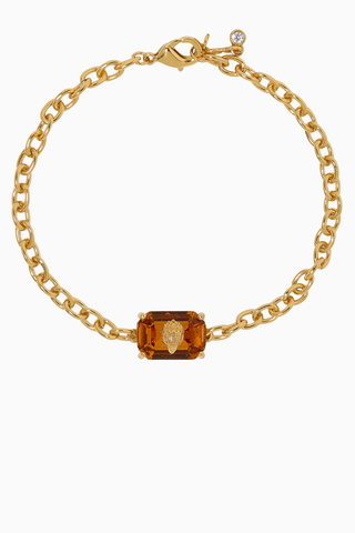 Crystal Bracelet Parlak Kristal ve Pirinçten Zarif Bileklik