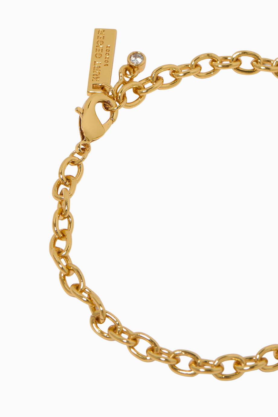 Crystal Bracelet Parlak Kristal ve Pirinçten Zarif Bileklik