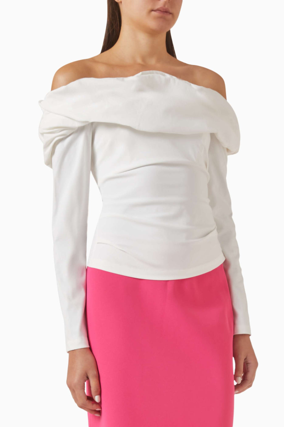 Gifford Off-Shoulder Beyaz Kadın Bluz