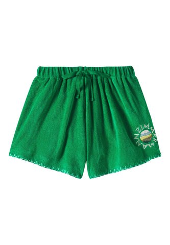 Everley Çocuk Rahat Şort - Emerald