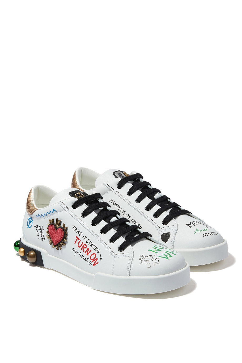 Çocuklar İçin Portofino DG Logo Sneaker - Renkli