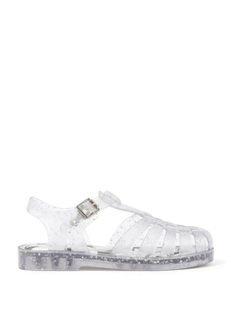 Kız Çocuk Parlak Sandaletler - Gümüş