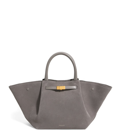Süet Midi New York Tote Çanta