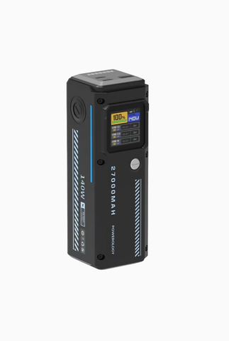 27000mAh Smart Display 140W Power Bank, Siyah