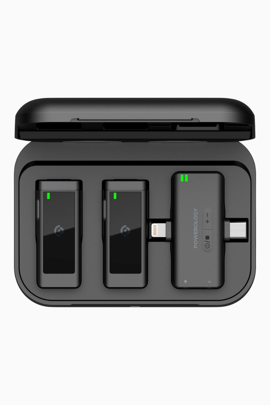 MFi Çift Kablosuz Yaka Mikrofonu Lightning & Type-C