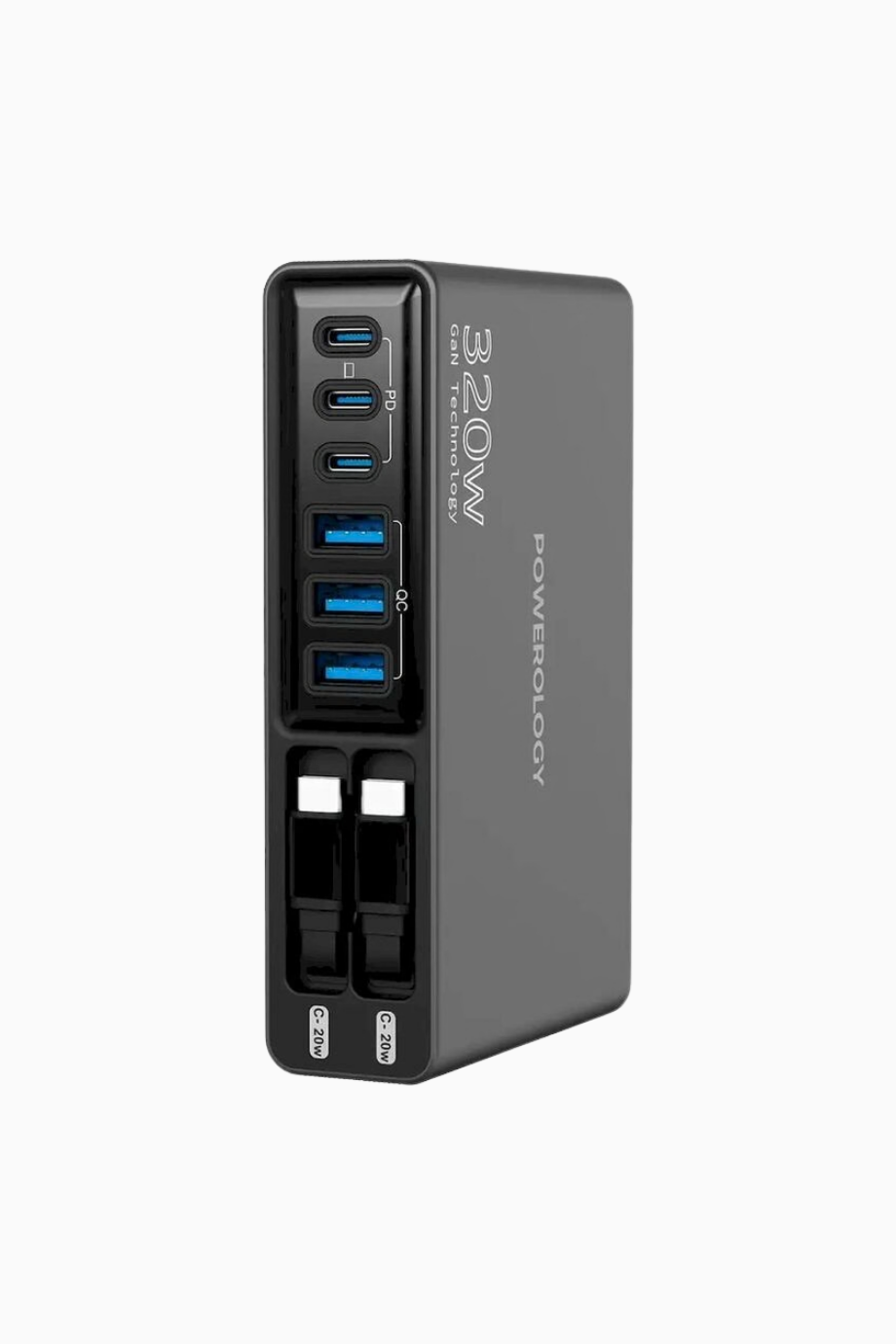 Univo 320W GaN Şarj İstasyonu Siyah