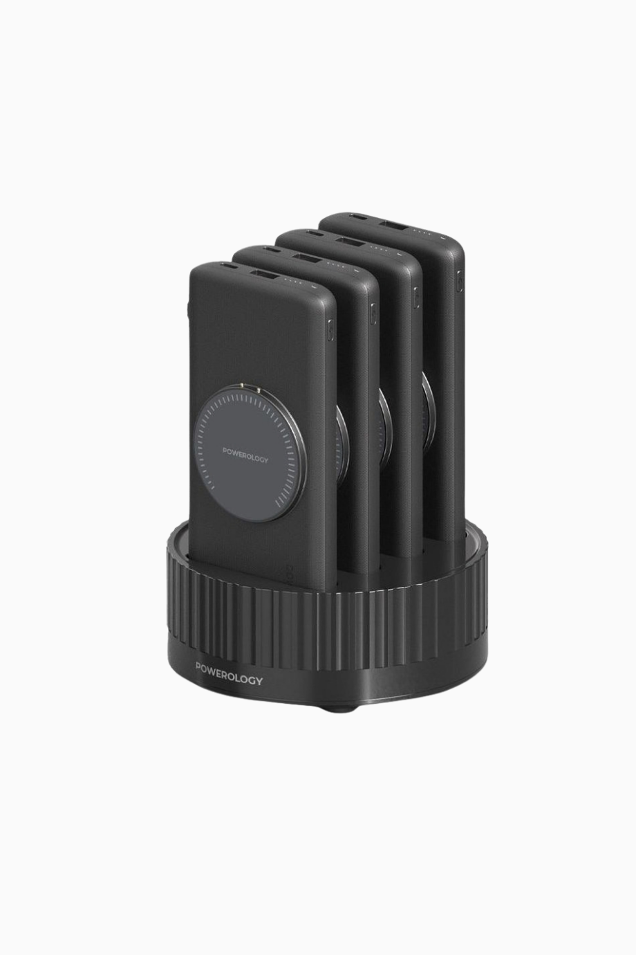 4’ü 1 Arada 100W Kablosuz Şarjlı Powerbank İstasyonu, Siyah