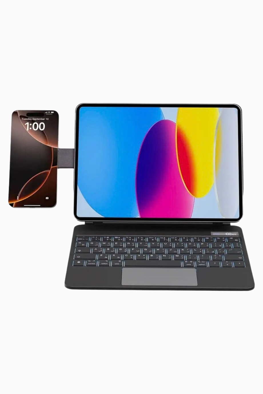 DynaBoard Klavyeli Kılıf Wireless iPad Pro 11 M4, Siyah